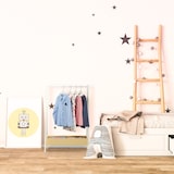 thumbnail of Relaxdays Kleiderständer Kinder, Standgarderobe, HxBxT 99x64,5x42,5 cm, Kleiderstange & Ablage, Kinderzimmer, weiß/natur