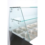 thumbnail of vaiotec saladette / 2 compartimentos con tapa cuadrada de cristal, 900 x 700 mm