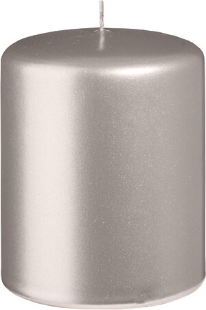 Stumpenkerzen Metallic Matt Stein 100 x Ø 80 mm, 12 Stück