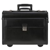 thumbnail of Alassio Pilotenkoffer Leder Trolley Business Aktentasche Aktenkoffer Silvana schwarz 92705