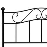 thumbnail of vidaXL Bettgestell Schwarz Metall 140×200 cm