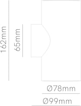 thumbnail of Sunset R 16W LED-Außenwandleuchte, runde Wandlampe, Farbtemperaturschalter 2700K/3200K/4000K, Corten-Finish - Beneito & Faure