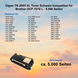thumbnail of Gigao TN-2005 XL Toner Schwarz kompatibel für Brother DCP-7010 L - 5.000 Seiten