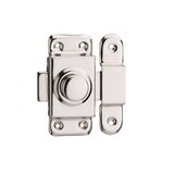 thumbnail of Verrou pour porte de meuble 30 mm acier nickelé