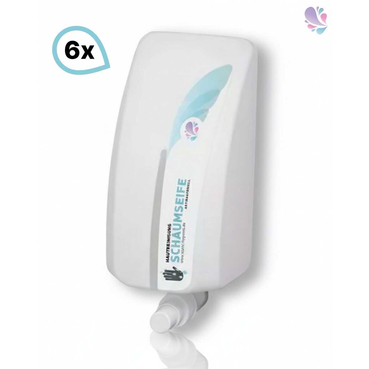 Schaumseife antibakteriell Lavela, 6x1-Liter Kartuschen 15.000 Anwendungen je SET