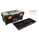 thumbnail of Caja de herramientas bandejas de plástico para herramientas 20 "L 500 x P 268 x H 230 mm, 3 organizadores en la tapa + bandeja interior