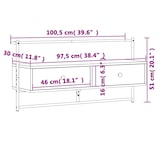 thumbnail of vidaXL TV-Wandschrank Grau Sonoma 100,5x30x51 cm Holzwerkstoff