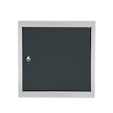 thumbnail of Mega Deal | 6x Schließfachwürfel Blocky mit Drehriegelschloss für Vorhängeschloss | HxBxT 40x40x40cm | Lichtgrau/Anthrazitgrau