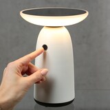 thumbnail of LED Solar Tischleuchte weiß 3 Lichtstufen Tischlampe Dekoleuchte Garten Terrasse