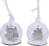 thumbnail of 1 Christbaumschmuck Glas Rentier Hirsch Elch Weihnachtskugeln Christbaumkugeln