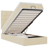 thumbnail of vidaXL Ottoman-Bett mit Matratze & LEDs Creme 90x190 cm Stoff
