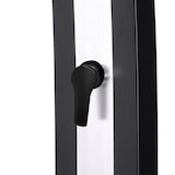 thumbnail of Sined Ella Nera Inox Doccia In Alluminio Solare Da 40 l Nero Fascia Inox