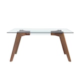 thumbnail of Angel Cerdá  Mesa de jantar com tampo fixo em vidro temperado, estrutura em aço inoxidável  1031.01