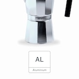 thumbnail of Lacor - 62022 - Cafetière Italienne Turin, Cafetière Express, Fonte d'Aluminium Capacité 12 Tasses, Finition Brillante