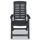 thumbnail of vidaXL Tuinstoelen 2 st verstelbaar kunststof antracietkleurig