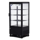 thumbnail of METRO Professional Vitrine refrigerada GGC2078B, plástico/vidro, 42.8 x 38.6 x 96 cm, 78 L, refrigeração por ventilação, prateleiras ajustáveis, preto
