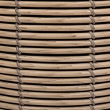 thumbnail of Lot de 3 Cache-pots aspect Rotin sur pied en métal Noir D 17 D 25 et D 36 cm