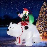 thumbnail of COSTWAY Babbo Natale gonfiabile da 200 cm con testa oscillante, figura natalizia con illuminazione interna a LED