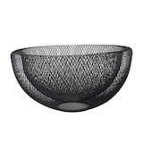 thumbnail of Eva cestino doppio filo nero Ø 24.5 X 12.5 cm resina nera