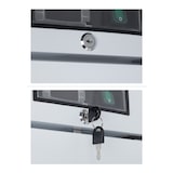 thumbnail of METRO Professional Congélateur GFR6400S, acier inoxydable, 59.5x64x188.5cm, 240 L, refroidissement par ventilateur statique, 480 W, serrure, argent