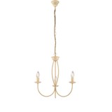 thumbnail of Botte - Kronleuchter aus elfenbeinfarben lackiertem Eisen mit Dekor in gebeiztem Effekt, 3 Lichter 110 - Ø45 - BL147-3-AV