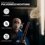 thumbnail of Bisley Cito höhenverstellbarer Schreibtisch 200x80 cm, Tischplatte in grau, Gestell in Weiß - PC Tisch für's Büro manuell höhenverstellbar,