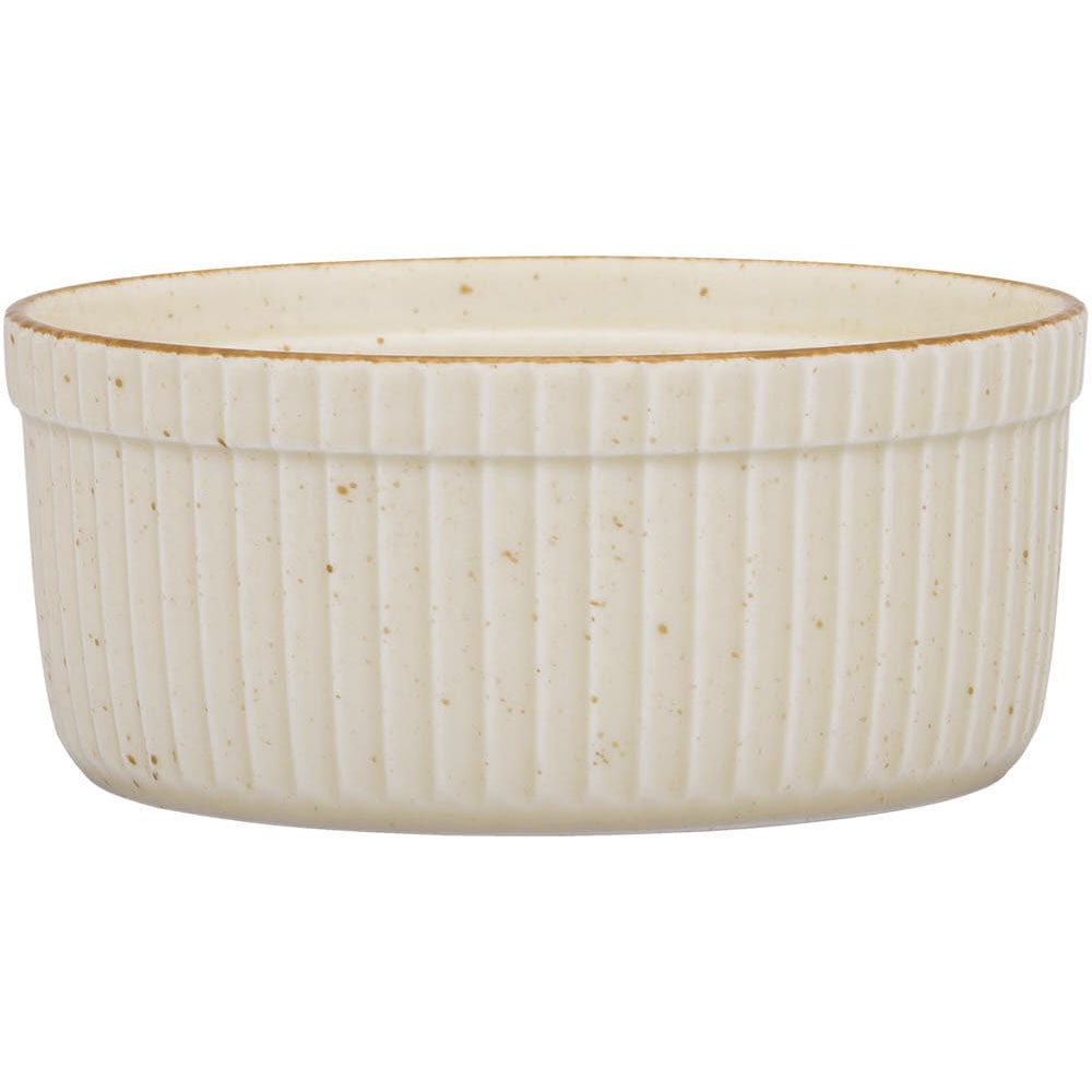 Lubiana Set 12 schaaltjes, serie Ameryka, crèmekleurig, bruin gespikkeld, Ø 115 mm