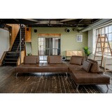 thumbnail of KAWOLA Sofa WIOLO Ecksofa Leder dunkelbraun