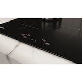 thumbnail of Whirlpool Table induction WSQ1160NE, noir, 60cm,3 zones 1 double-zone de 28cm,3 boosters 1 de 3600W,6e Sens,câble fourni,7200W