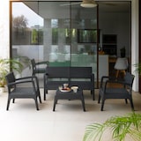 thumbnail of SHAF - Set de Muebles de Jardín y Terraza Miami Color Grafito Sofá 2 Plazas, 2 Sillones y Mesa de Centro