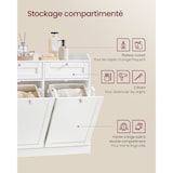 thumbnail of Helloshop26 - Armário de banheiro com cesto de roupa suja e compartimento de armazenamento com 1 gaveta e 1 saco de roupa suja 12_0006486