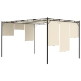 thumbnail of vidaXL Gartenpavillon mit Seitenvorhang 4x3x2,25 m Creme