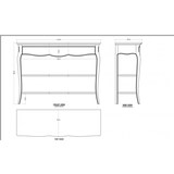thumbnail of Console Maddy Beige -  Gris Rectangulaire Bois Amadeus 35.00x110.00 cm
