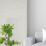 thumbnail of Juego de 12 paneles decorativos con efecto piedra rayada 3D, 8,6 m², revestimiento mural de poliuretano, 120 x 60 x 2,5 cm, color blanco alabastro.