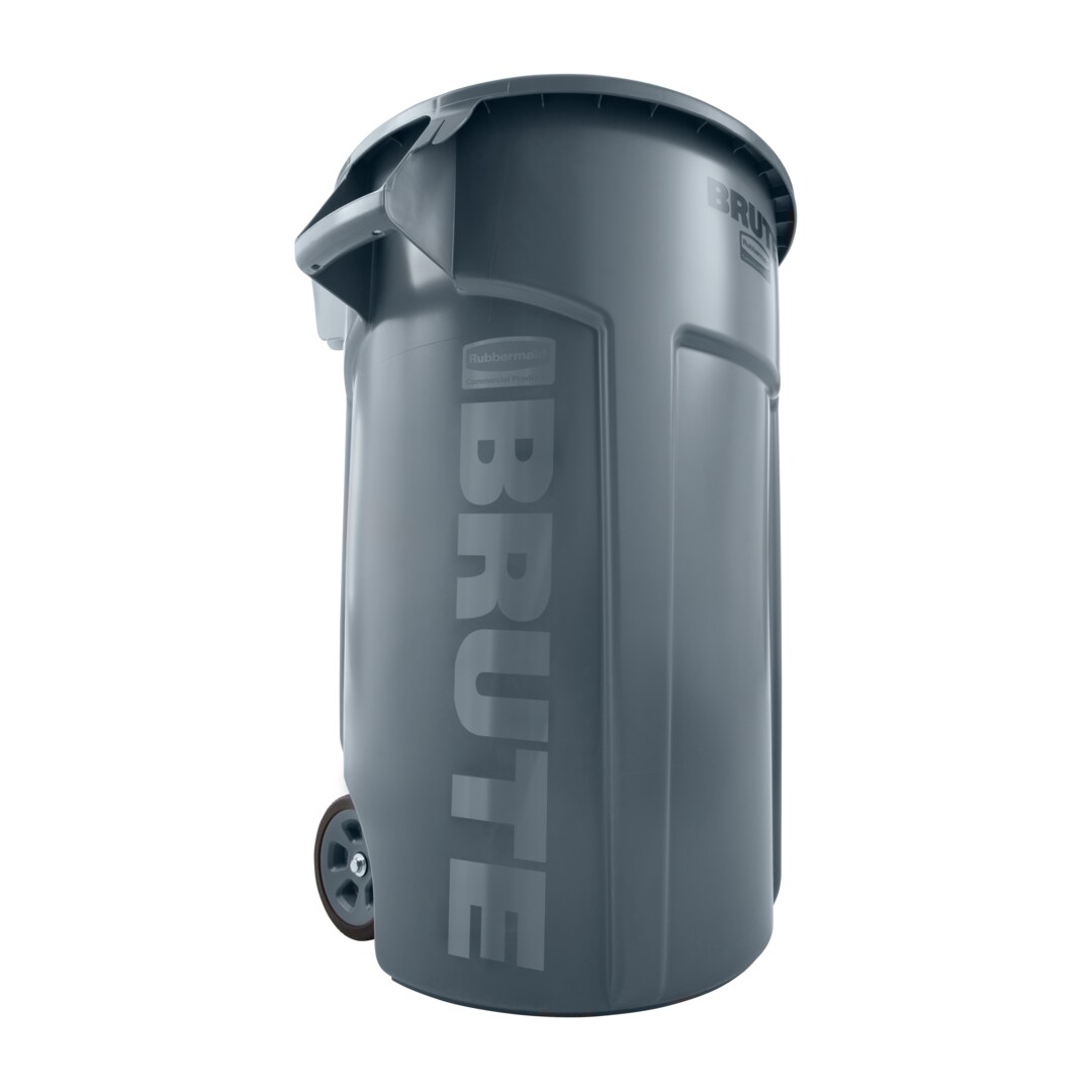 Rubbermaid Collecteur de déchets BRUTE® à roulettes de 167L - Gris