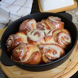 thumbnail of Ø28cm Gusseisenpfanne mit Deckel-Bratpfanne aus Gusseisen Bräter Schmortopf aus Gusseisen zwei Griffe Servierpfanne