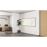 thumbnail of ALLboards Magnetisches Whiteboard, trocken abwischbar PREMIUM 180x120cm, massiver Rahmen im Eichendesign