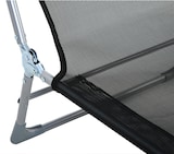 thumbnail of Tumbona Plegable y Reclinable con Reposacabezas y Respaldo Ajustable Negro
