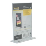 thumbnail of Securit® Porta-cartaz transparente A6 - Vertical - Acrílico - Dupla face