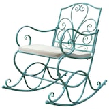 thumbnail of Polsterauflage für Schaukelstuhl HWC-C39, Schaukelstuhlauflage Sitzkissen Sitzpolster, creme