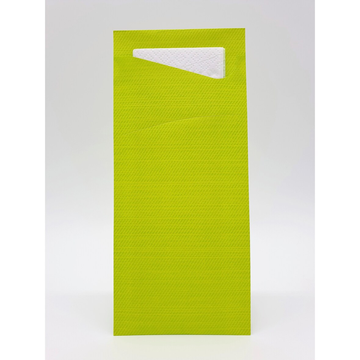 Duni Bestecktasche Sacchetto® Tissue 8,5 x 19 cm Kiwi, 500 Stk/Krt (5 x 100 Stk)