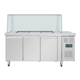 thumbnail of Polar U-Serie Premium Dreitürige Saladette Thekenkühlschrank Polar U-Serie