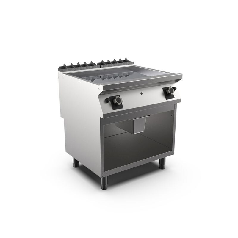 Mareno M1-700 Gas-Grillplatte mit glatter Chromplatte, 80cm