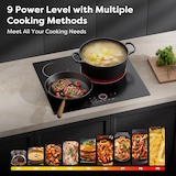 thumbnail of Placa de Vidrocerâmica CDV 60 cm, 3 zonas, 9 níveis, comando tátil, 5700 W, CDVER573