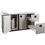 thumbnail of KBS Getränketheke mit 2 Becken links 1890x688x920 mm Umluftkühlung 230 Volt