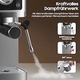 thumbnail of Barista Siebträgermaschine 20 Bar – Kaffeemaschine mit Manometer, Edelstahl-Design, schnellem Aufheizsystem & Profi Milchaufschäumer für Zuhause