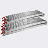 thumbnail of Helloshop26 - Set di 2 rampe di carico pieghevoli multiuso in alluminio con barra di sicurezza 226 cm fino a 680 kg 3416087