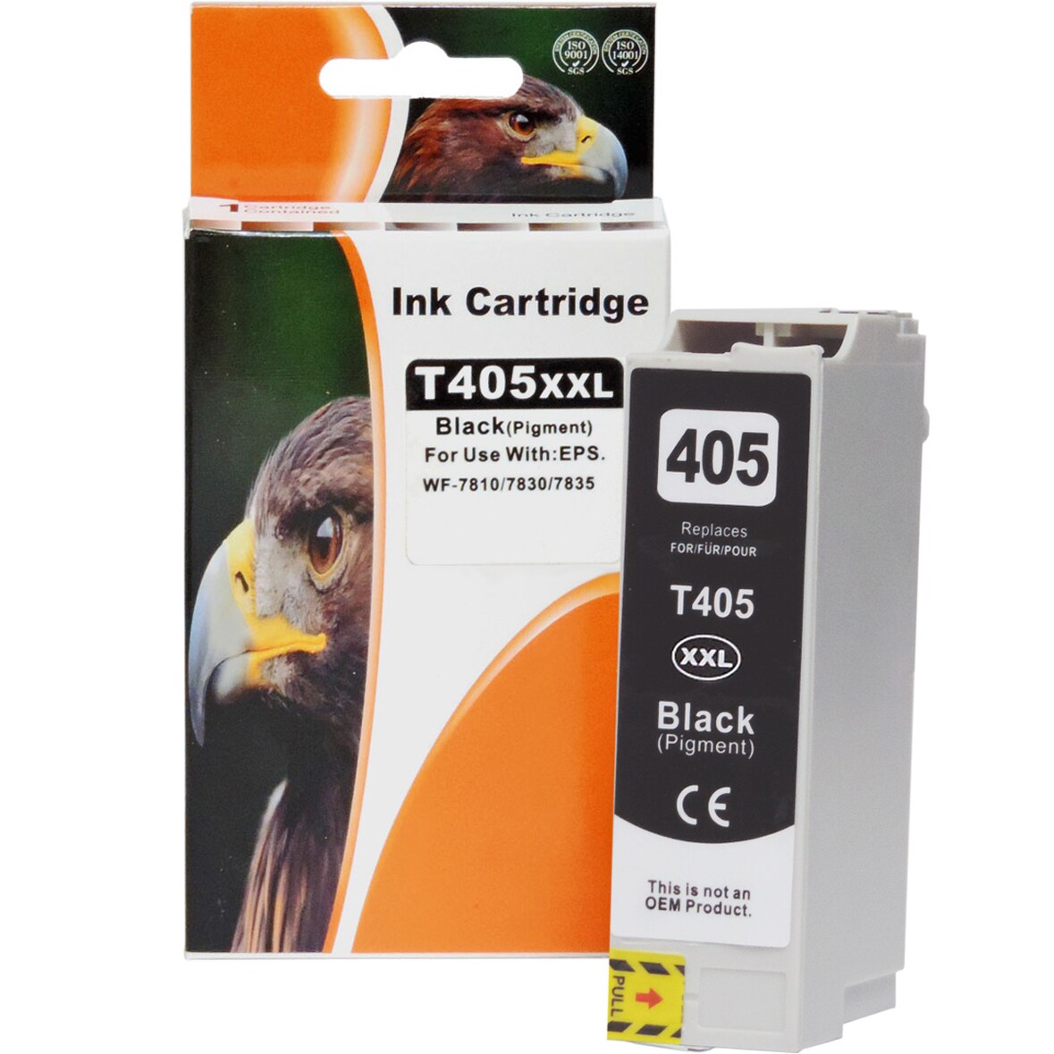 D&C 405XXL Schwarz Druckerpatrone kompatibel mit Epson WorkForce Pro WF-3830 DWTF - 2200 Seiten