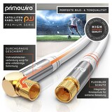 thumbnail of Primewire SAT-Kabel, Koax, F-Stecker, HDTV SAT Koax Kabel 90° gewinkelt, 4fach Schirmung, 135dB, 75Ohm - 0,5m