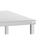 thumbnail of Tournus Tisch auf Rollen - mit Unterboden. 670 x 500 x 750 mm.